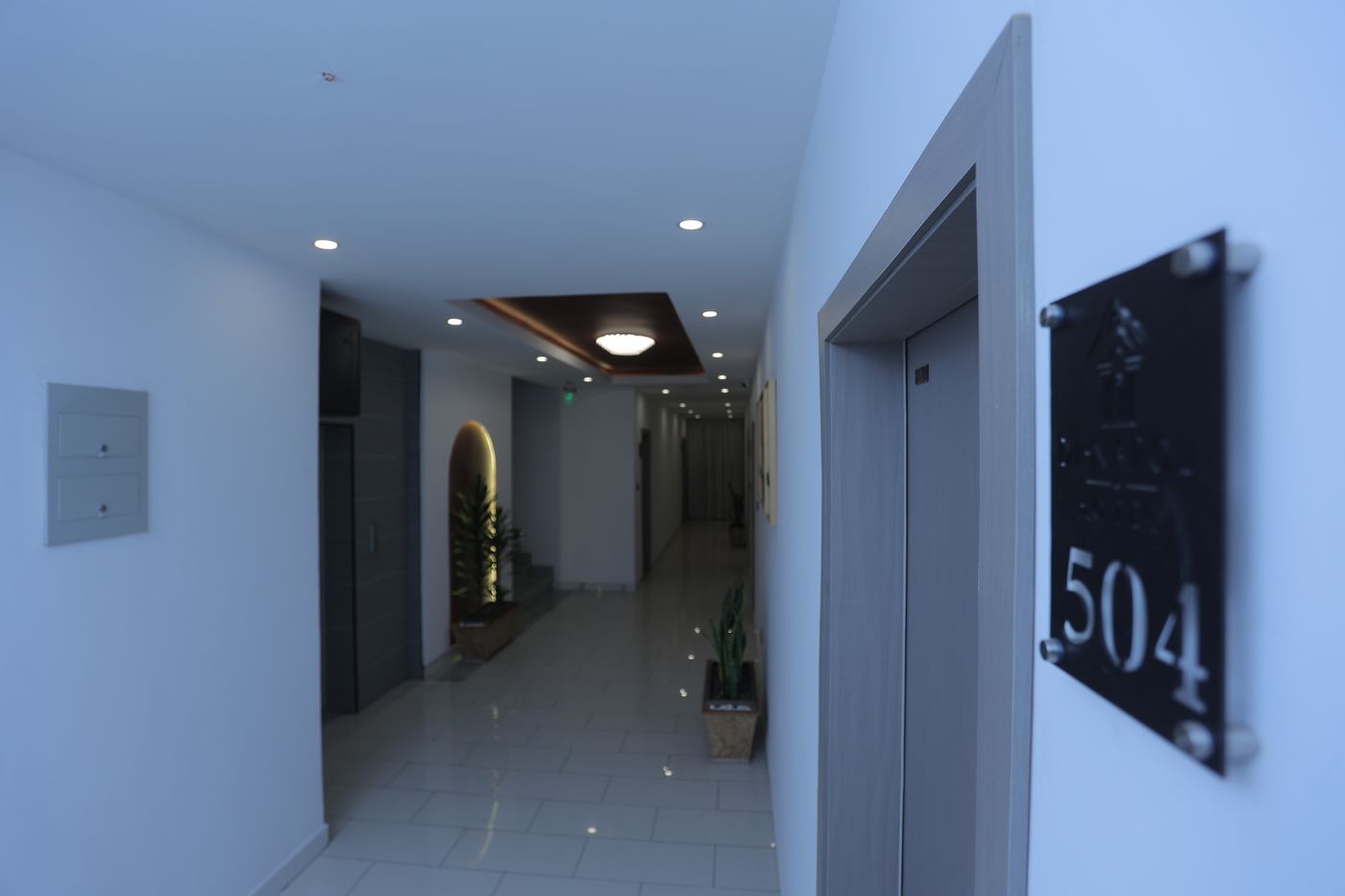 Guest floor corridor